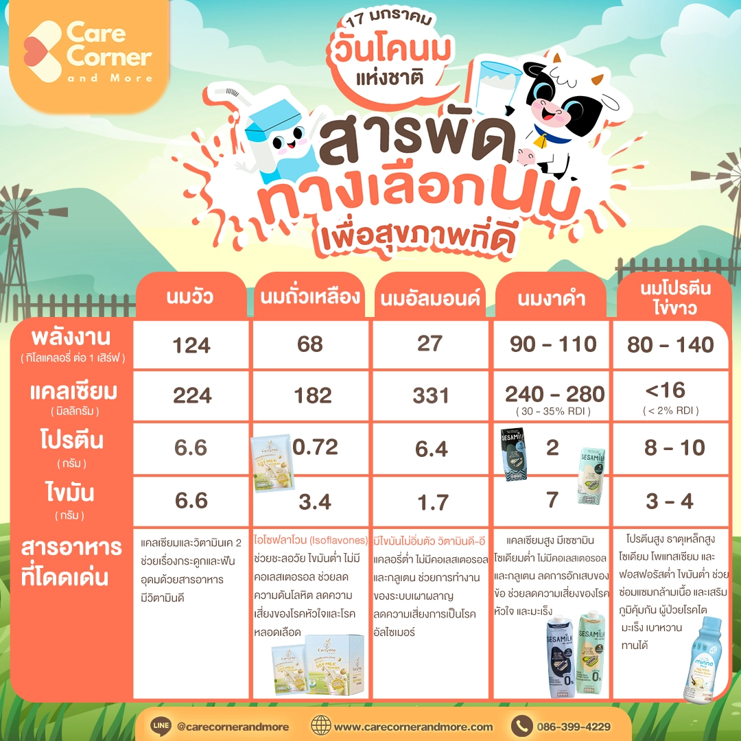 สารพัดทางเลือกนม เพื่อสุขภาพ