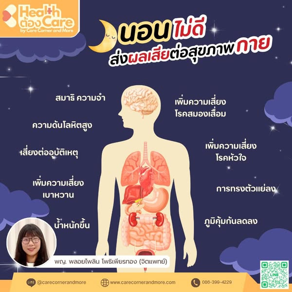 นอนไม่ดี ส่งผลเสียกว่าที่คิด